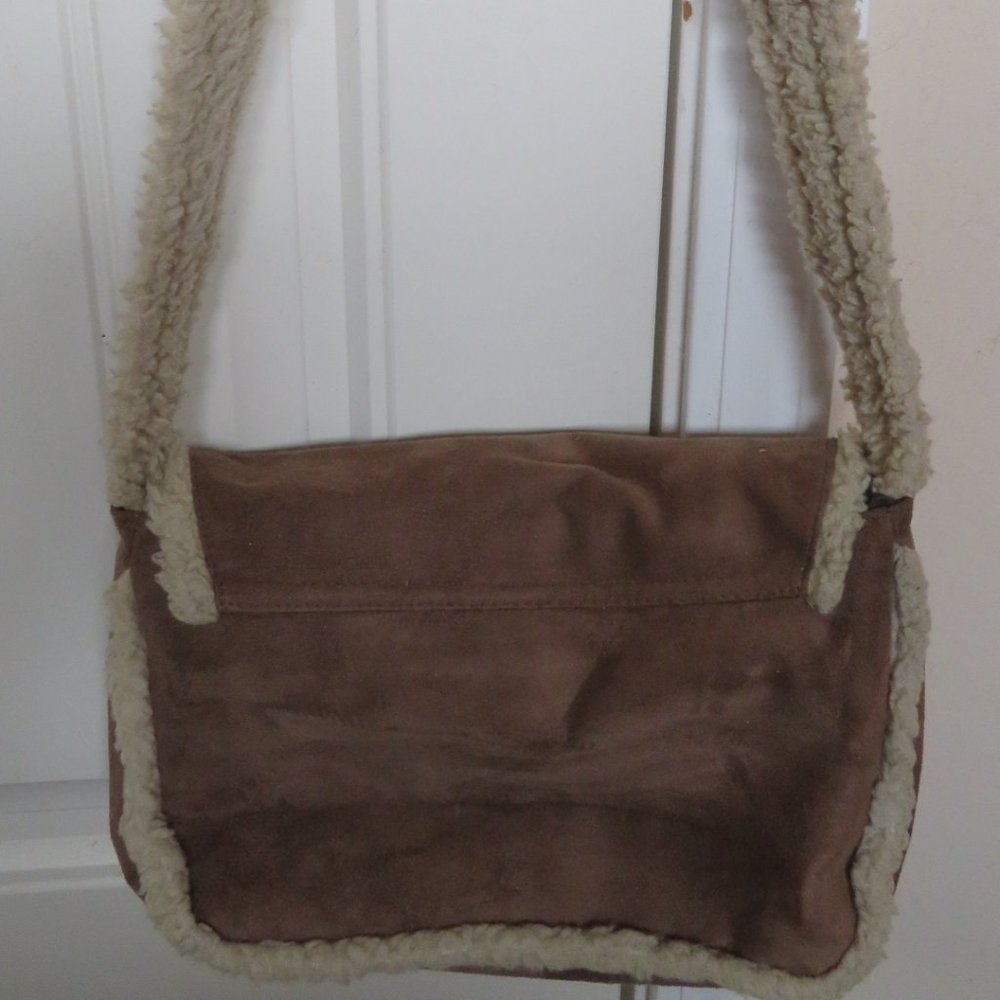 Vintage BIJOU Terner Brown SUEDE Bag (137J)